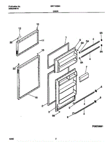 Door parts for Gibson Refrigerator GRT16CNHD4 from AppliancePartsPros.com