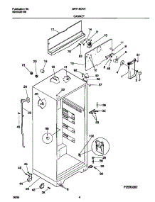 03 - Cabinet parts for Frigidaire Refrigerator GRT16CRHW2 from AppliancePartsPros.com