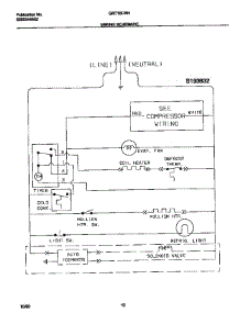 Wiring Schematic parts for Gibson Refrigerator GRT16CRHD6 from AppliancePartsPros.com