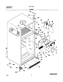 05 - Cabinet parts for Gibson Refrigerator GRT17C2AQ0 from AppliancePartsPros.com