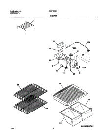 07 - Shelves parts for Gibson Refrigerator GRT17C2AQ0 from AppliancePartsPros.com