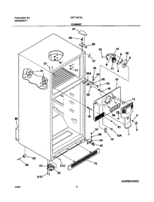 05 - Cabinet parts for Gibson Refrigerator GRT18C5AQ2 from AppliancePartsPros.com