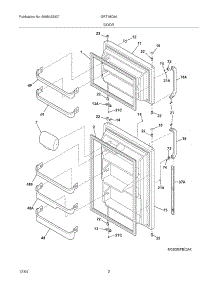 03 - Door parts for Gibson Refrigerator GRT18C6AWD from AppliancePartsPros.com