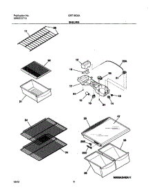 07 - Shelves parts for Gibson Refrigerator GRT18C6AQ5 from AppliancePartsPros.com