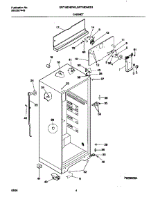 03 - Cabinet parts for Frigidaire Refrigerator GRT18DNEW3 from AppliancePartsPros.com