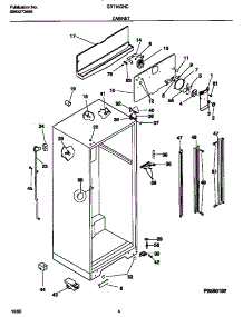 03 - Cabinet parts for Frigidaire Refrigerator GRT18QNCD1 from AppliancePartsPros.com