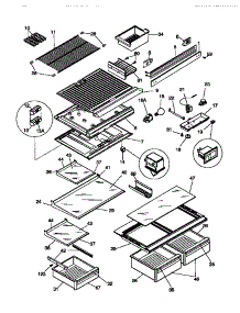 04 - Shelves / Controls parts for Frigidaire Refrigerator GRT18QNCD0 from AppliancePartsPros.com
