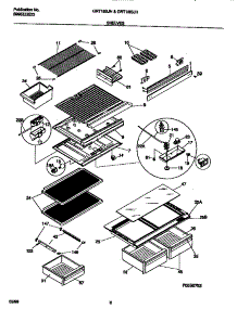 04 - Shelves parts for Frigidaire Refrigerator GRT18SJHD0 from AppliancePartsPros.com