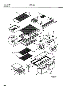04 - Shelves, Controls, Divider, Mullion parts for Frigidaire Refrigerator GRT21GRBW1 from AppliancePartsPros.com