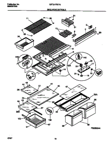 04 - Shelves / Controls parts for Frigidaire Refrigerator GRT21PRCW3 from AppliancePartsPros.com