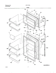 03 - Door parts for Gibson Refrigerator GRT21R6AQ1 from AppliancePartsPros.com