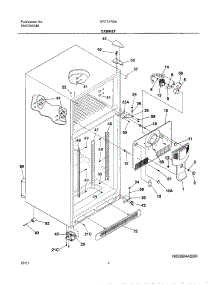 05 - Cabinet parts for Gibson Refrigerator GRT21R6AQ1 from AppliancePartsPros.com
