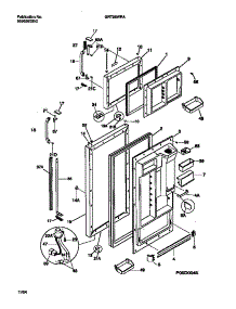 02 - Door parts for Frigidaire Refrigerator GRT26WRAW2 from AppliancePartsPros.com