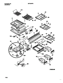 04 - Shelves, Controls, Divider, Mullion parts for Frigidaire Refrigerator GRT26WRAW2 from AppliancePartsPros.com