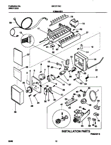 06 - Ice Maker parts for Frigidaire Refrigerator GRT21TRCW0 from AppliancePartsPros.com