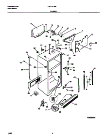 03 - Cabinet parts for Frigidaire Refrigerator GRT22QRCW0 from AppliancePartsPros.com