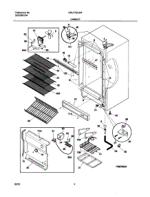 05 - Cabinet parts for Gibson Refrigerator GRU17B2JW5 from AppliancePartsPros.com