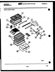 04 - Shelves And Supports parts for Frigidaire Refrigerator GTL175CH0 from AppliancePartsPros.com