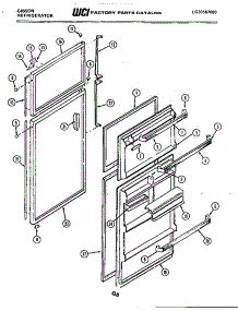 02 - Door Parts parts for Frigidaire Refrigerator RD19F9YU3A from AppliancePartsPros.com