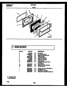 06 - Door Parts parts for Frigidaire Range GGF345BAWA from AppliancePartsPros.com
