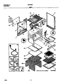 04 - Body parts for Frigidaire Range GGF356BADB from AppliancePartsPros.com