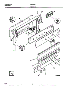 02 - Backguard parts for Frigidaire Range GGF356BBWE from AppliancePartsPros.com