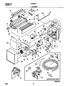 10 - Ice Maker parts for Frigidaire Refrigerator GRS20ZRHD2 from AppliancePartsPros.com