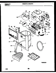 11 - Ice Door, Dispenser And Water Tank parts for Frigidaire Refrigerator GRS22WRAD0 from AppliancePartsPros.com