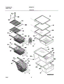 09 - Shelves parts for Gibson Refrigerator GRS23F5AW4 from AppliancePartsPros.com