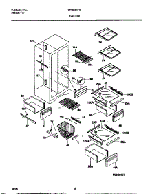 05 - Shelves parts for Frigidaire Refrigerator GRS22WNCD4 from AppliancePartsPros.com