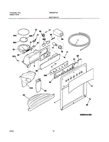15 - Dispenser parts for Gibson Refrigerator GRS23F5AW3 from AppliancePartsPros.com