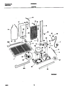 07 - System parts for Frigidaire Refrigerator GRS26ZRHW5 from AppliancePartsPros.com