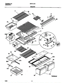 Shelves parts for Gibson Refrigerator GRT21LRGD2 from AppliancePartsPros.com