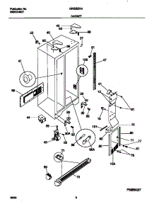 04 - Cabinet parts for Frigidaire Refrigerator GRS26ZRHW0 from AppliancePartsPros.com