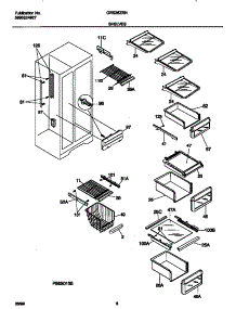05 - Shelves parts for Frigidaire Refrigerator GRS26ZRHW0 from AppliancePartsPros.com