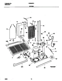 07 - System parts for Frigidaire Refrigerator GRS26ZRHW0 from AppliancePartsPros.com