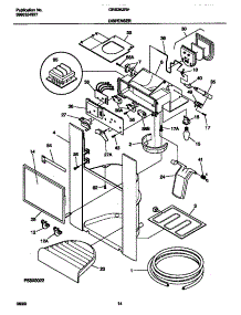 08 - Ice Dispenser parts for Frigidaire Refrigerator GRS26ZRHW0 from AppliancePartsPros.com