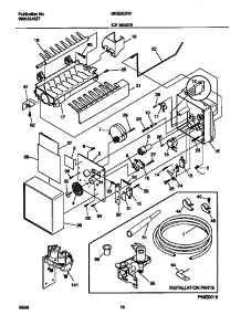 10 - Ice Maker parts for Frigidaire Refrigerator GRS26ZRHW0 from AppliancePartsPros.com