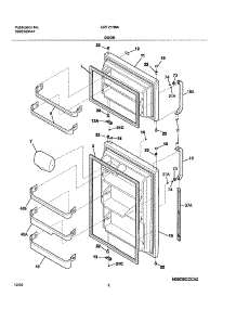 03 - Door parts for Gibson Refrigerator GRT21N6AQ5 from AppliancePartsPros.com