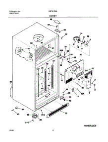 05 - Cabinet parts for Gibson Refrigerator GRT21R6AW5 from AppliancePartsPros.com