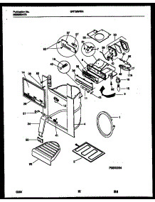 12 - Ice Door, Dispenser And Water Tank parts for Frigidaire Refrigerator GRT26WRAW1 from AppliancePartsPros.com