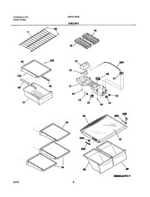 07 - Shelves parts for Gibson Refrigerator GRT21R6AQ5 from AppliancePartsPros.com