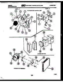06 - Refrigerator Control Assembly, Damp parts for Frigidaire Refrigerator RS19F3WS1B from AppliancePartsPros.com