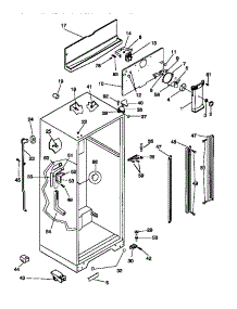 03 - Cabinet parts for Frigidaire Refrigerator GRT18RRCW0 from AppliancePartsPros.com