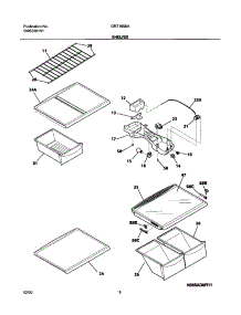 07 - Shelves parts for Gibson Refrigerator GRT18S6AQ1 from AppliancePartsPros.com