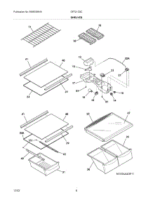 07 - Shelves parts for Gibson Refrigerator GRT21G3CQ2 from AppliancePartsPros.com