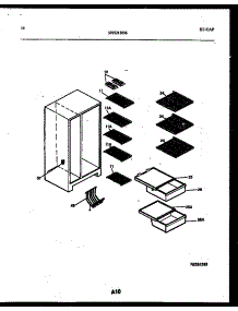 06 - Shelves And Supports parts for Frigidaire Refrigerator RS19F3YX1C from AppliancePartsPros.com