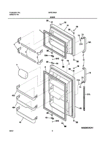 03 - Doors parts for Gibson Refrigerator GRT21N6AQ4 from AppliancePartsPros.com