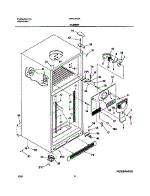 05 - Cabinet parts for Gibson Refrigerator GRT21N6AW1 from AppliancePartsPros.com