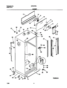 03 - Cabinet parts for Frigidaire Refrigerator GRT21PRCD5 from AppliancePartsPros.com